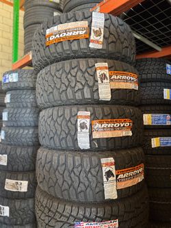 Lt 285/65/18 arroyo tamarock rt installation and balance include