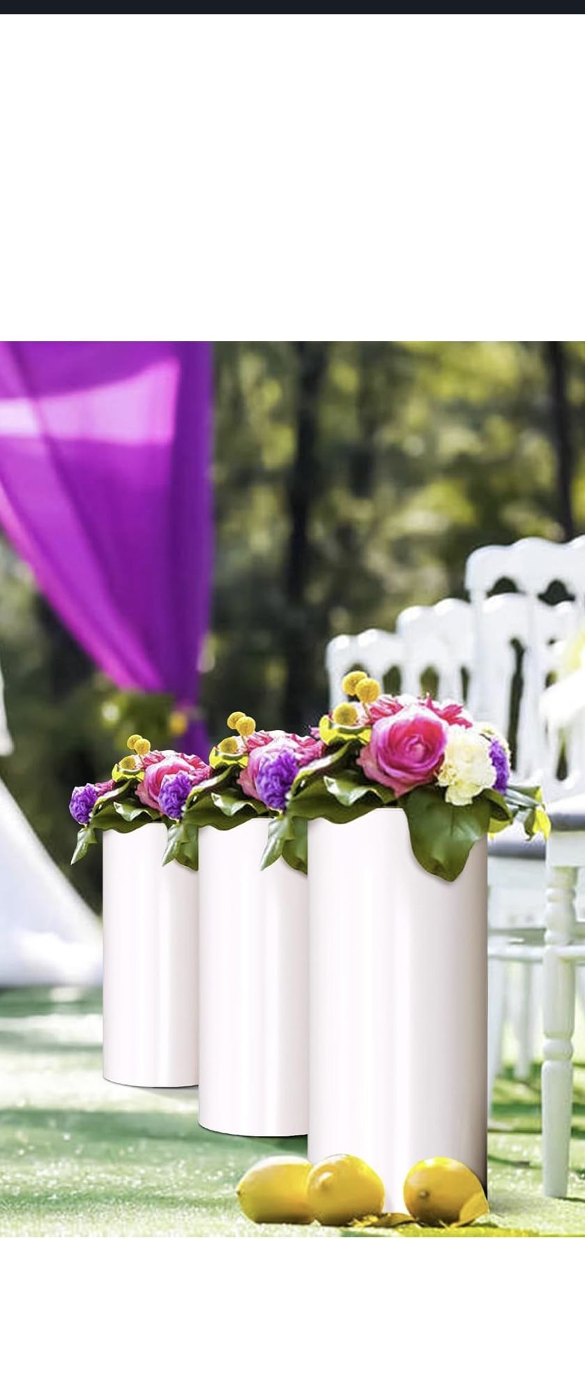 New Wedding/party Cake Pedestal Stand 3 Piece READ DESCRIPTION
