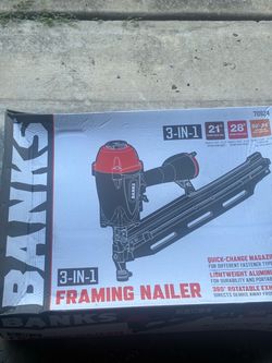 Banks 3-in-1 Framing Nailer