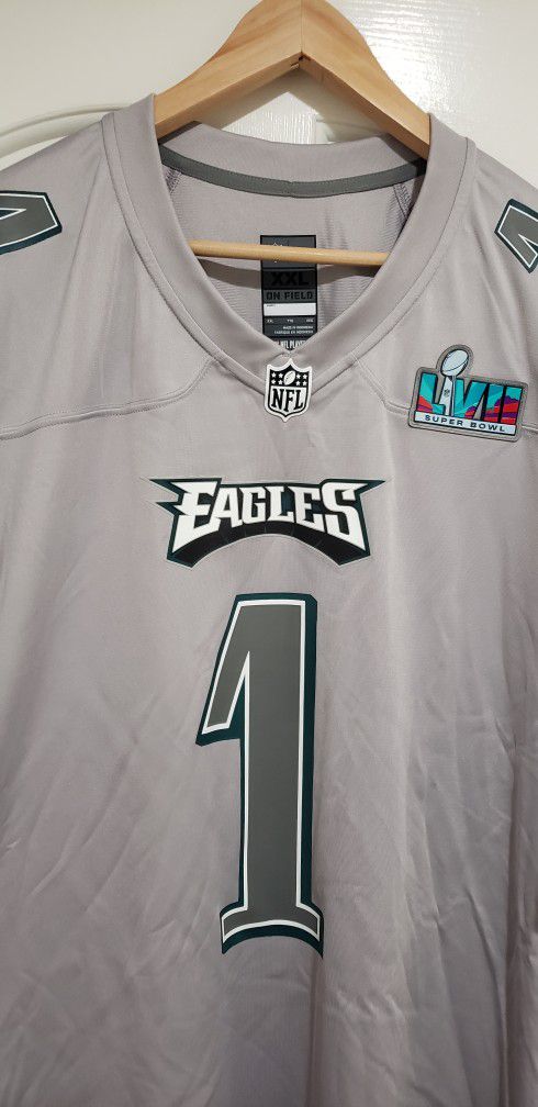 Nike Philadelphia Eagles Jalen Hurts #1 Super Bowl LVII Jersey