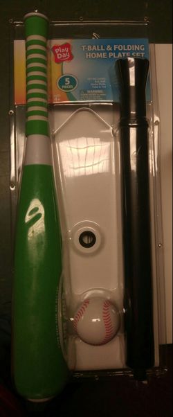 Play Day T-Ball & Folding Home Plate Set