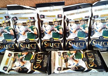 🔥🏈(7x) 2024 Panini Select Football Factory Sealed Fat Packs🔥🏈🇺🇸