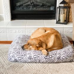 Fitted Pet Bed Sheet: Washable Dog/Cat Bed Cover, Home Decor