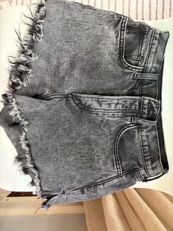 Joe’s Jeans Gray Acid Wash Denim Cutoff Shorts
