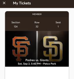 Padres Giants Game TONIGHT!!!