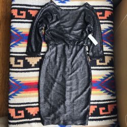 Badgley Mischka Dress - Black Sequin Cocktail by New Years Prom Wedding Club 
