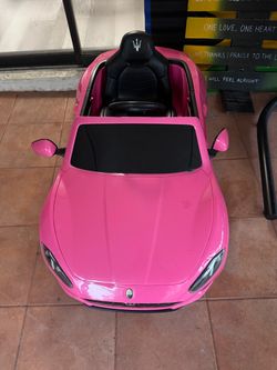 Pink Maserati Ride-On Car