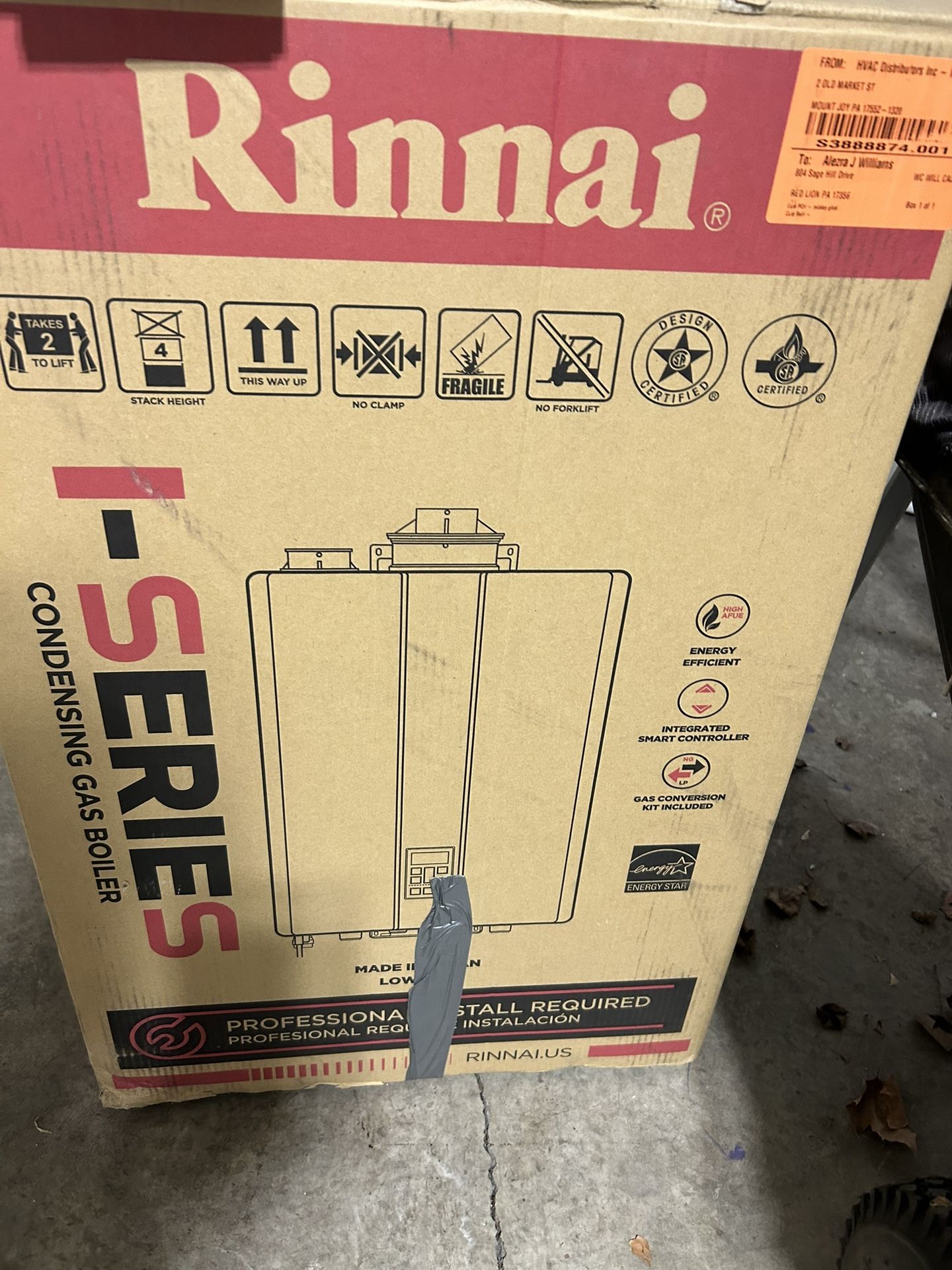Rinnai ISERIES COMBI BOILER NEW