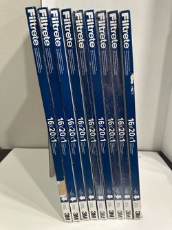 Filtrate 2200 16x20x1 Air Filters -Set of 9 NEW - 9 AC filters