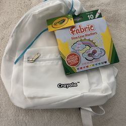 Crayola Color Me Backpack and Fabric Marker Set - NEW!!!!