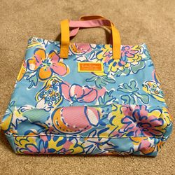 Lilly Pulitzer For Estée Lauder Floral Tote Bag 