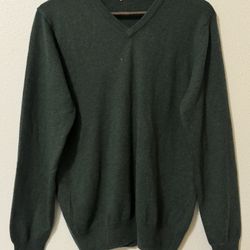 OCCHI & BELLI Polo Knit Sweater Green Large