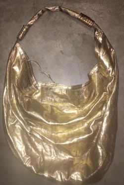 Super large shimmery gold purse/bag. Barely used and in excellent condition