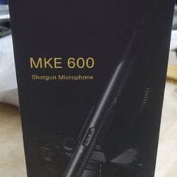 Sennheiser MKE600 Shotgun Microphone MKE 600 NEW OPEN BOX. BOX WAS OPEN FOR INSPECTION.