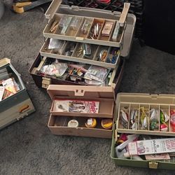 ALL 4 FOR $25 FISHING TAGLE BOXES 