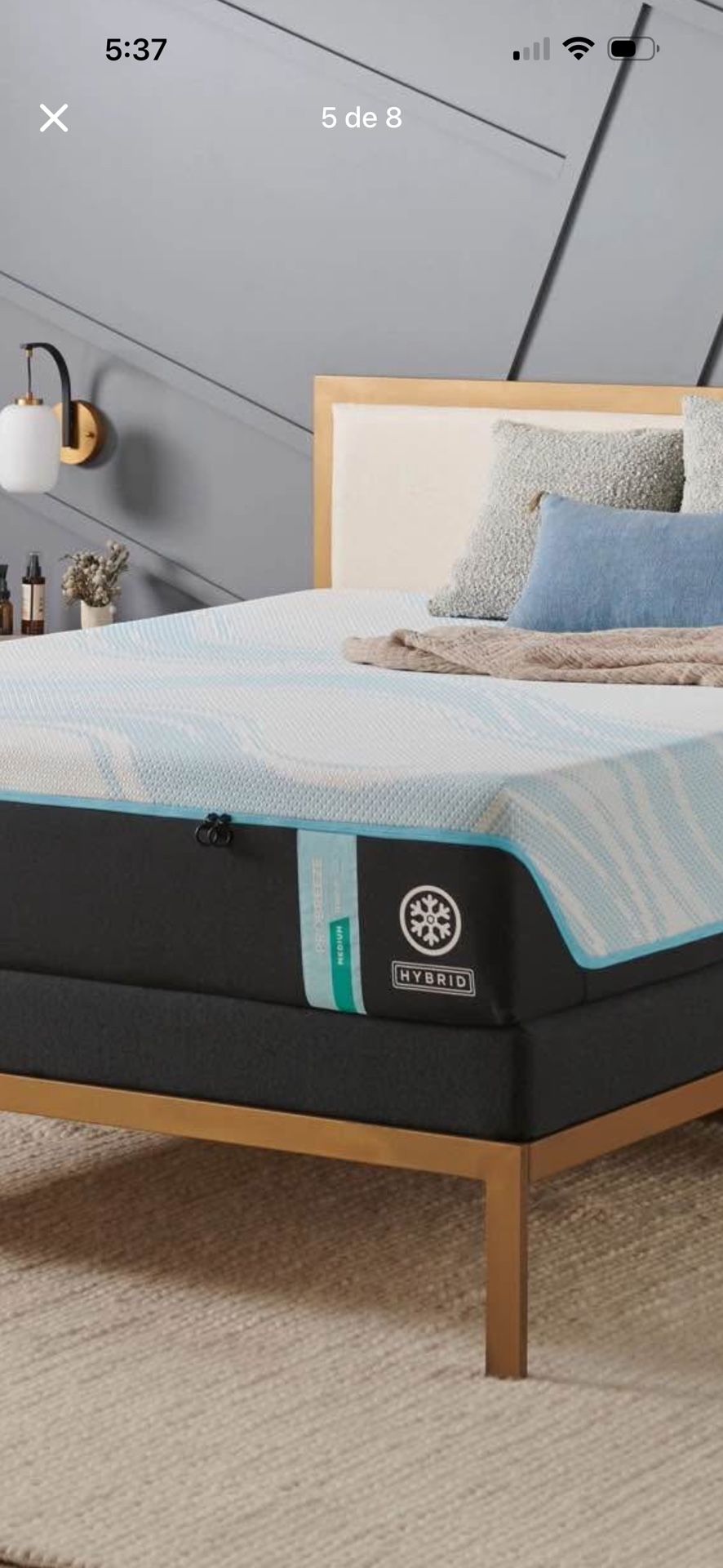 Probreeze Queen Size Tempur Pedic Medium Hybrid