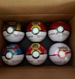 Costco pokeball 6 pack tins set