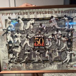 San Francisco SF Giants 50 Fifty Years Golden Memories Poster 1(contact info removed) Chevron
