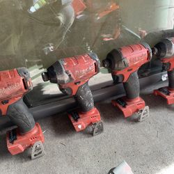 Milwaukee 1/4 Impact Drill $40 Each