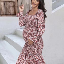 Women’s Floral Maternity Dress 