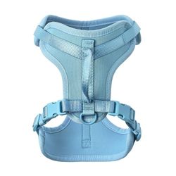 New Vibrant Life Neoprene Comfort Control Dog Harness pet puppy size M Medium soft blue lift