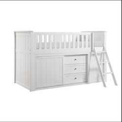 Low Loft Bunk with Bookcase and Dresser 💥 Good quality furniture