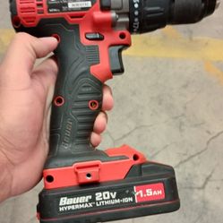 BAUER 20V Cordless 1/2 in. Drill/Driver Kit with 1.5 Ah Battery 