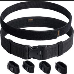 TacNex 2 In Duty Belt Hook Lining Police Law Enforcement Belt 4 Keepers