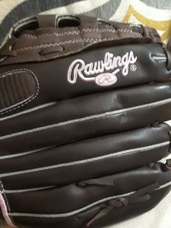 Rawlings Softball Glove with 2 balls $25.00 cash only (serious buyer)