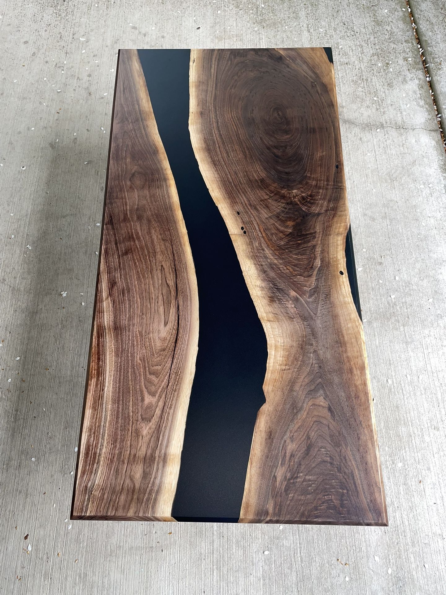 Black Walnut Epoxy River Coffee Table