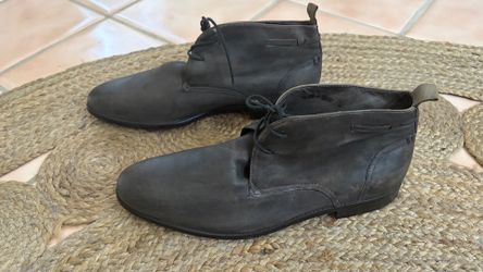 ALDO Men's Leather Chukka Boots G Charcoal  Gray Size EU 44/US 11