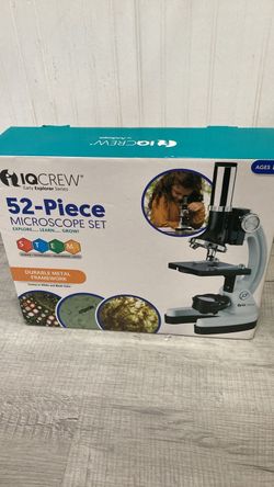 IQ Crew 52-Piece Kids Microscope Set