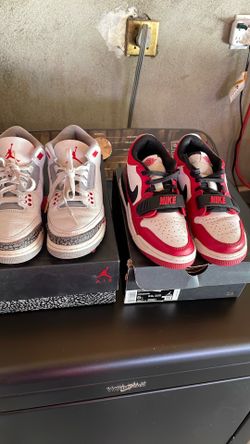 2pairs of boy size 5 Jordans for 30