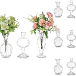 Glass Bud Vases for Centerpieces Bulk: 12pcs
