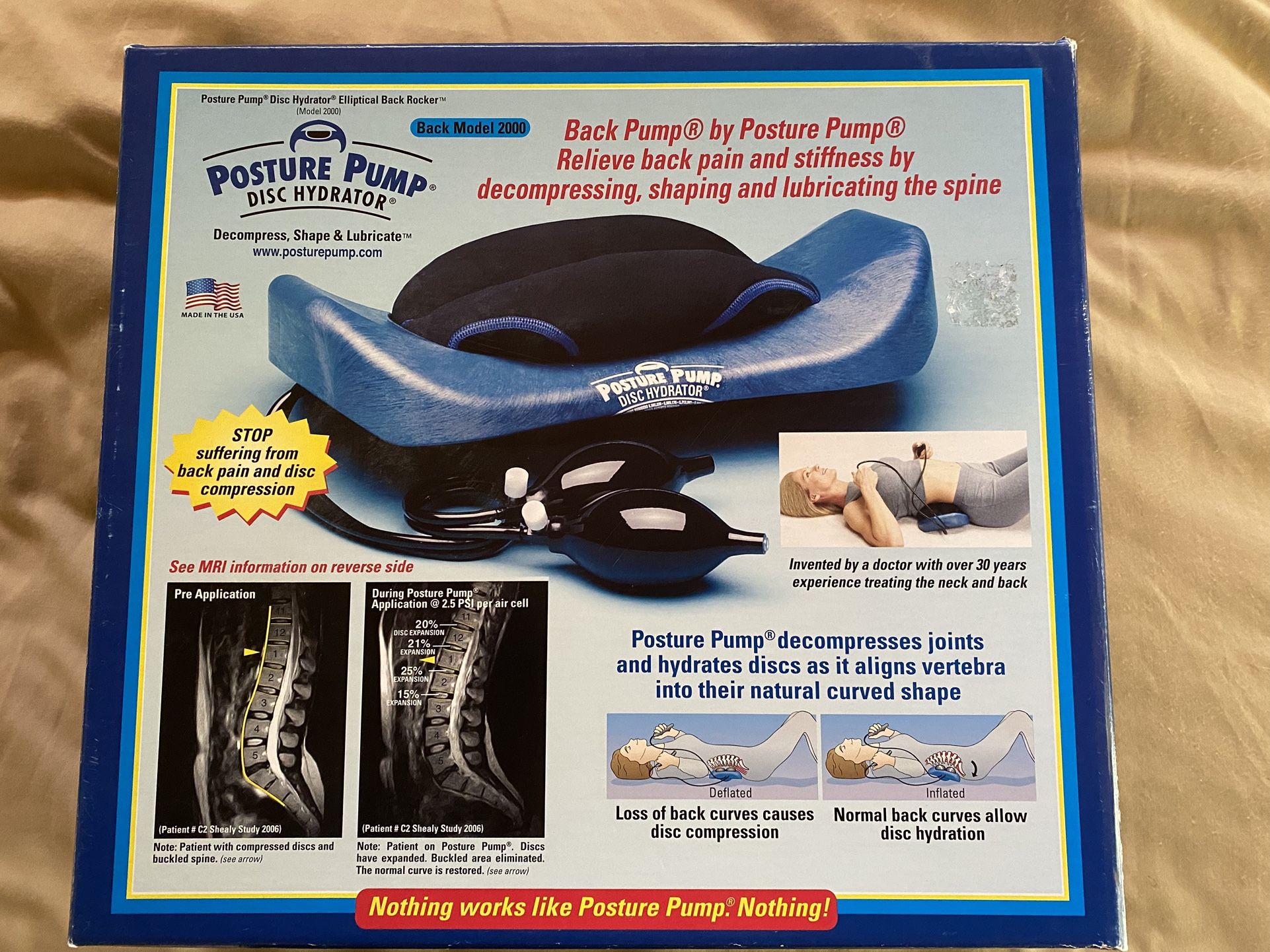 POSTURE PUMP BACK PUMP ELLIPTICAL BACK ROCKER (MODEL 2000)
