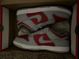 Nike Dunk Low Grey Red Sneakers
