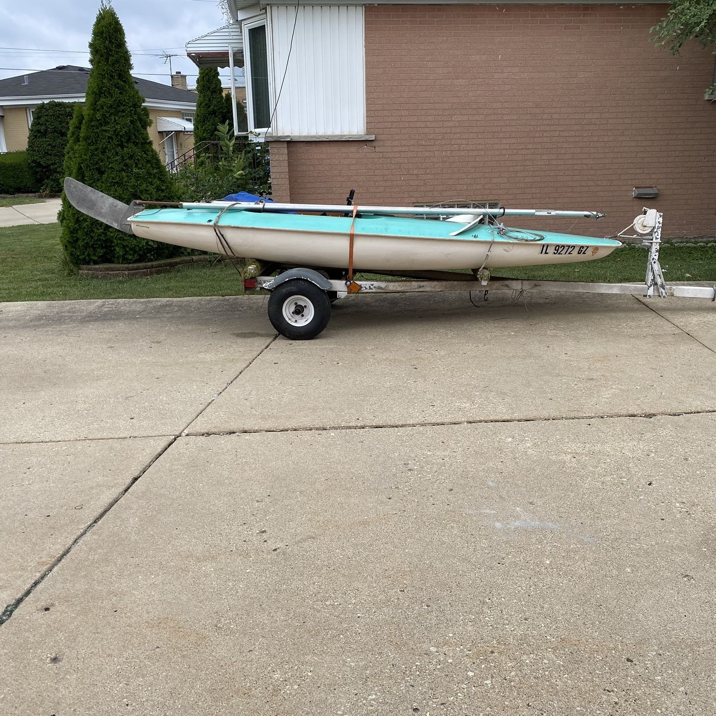 barnett butterfly sailboat With Trailer And Ancker for Sale in