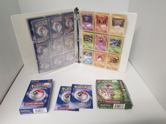 Vintage 90s Pokemon TCG CCG Card Binder Collection Near Mint Mint Collector Owned Clean