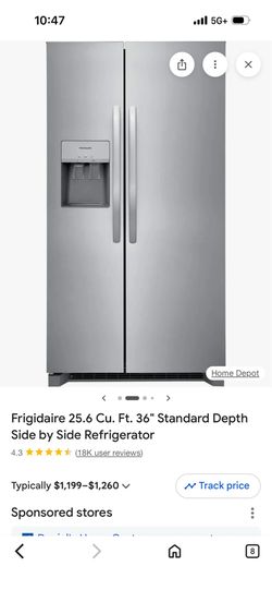 Side by side fridge