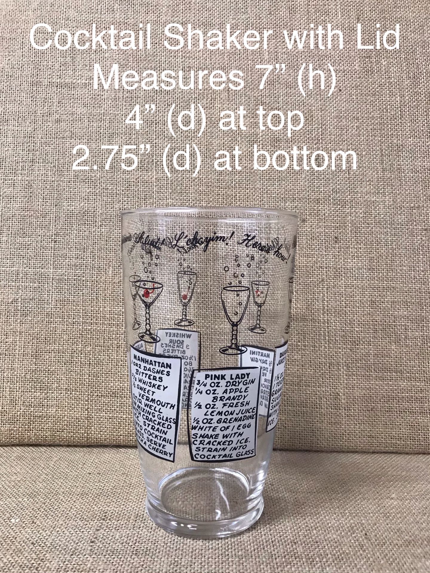 Cocktail Shaker with Lid