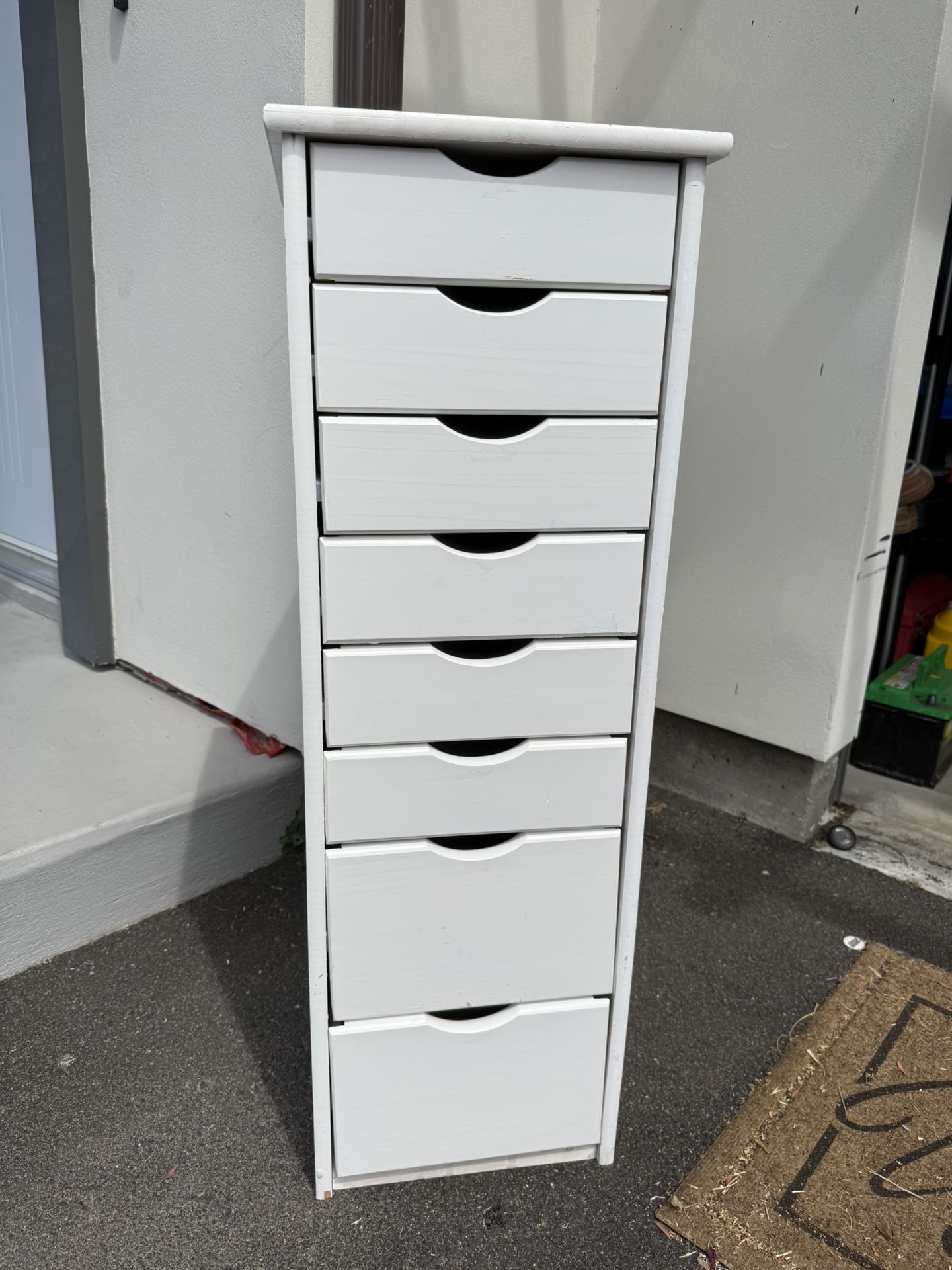 White Long 8 Dresser