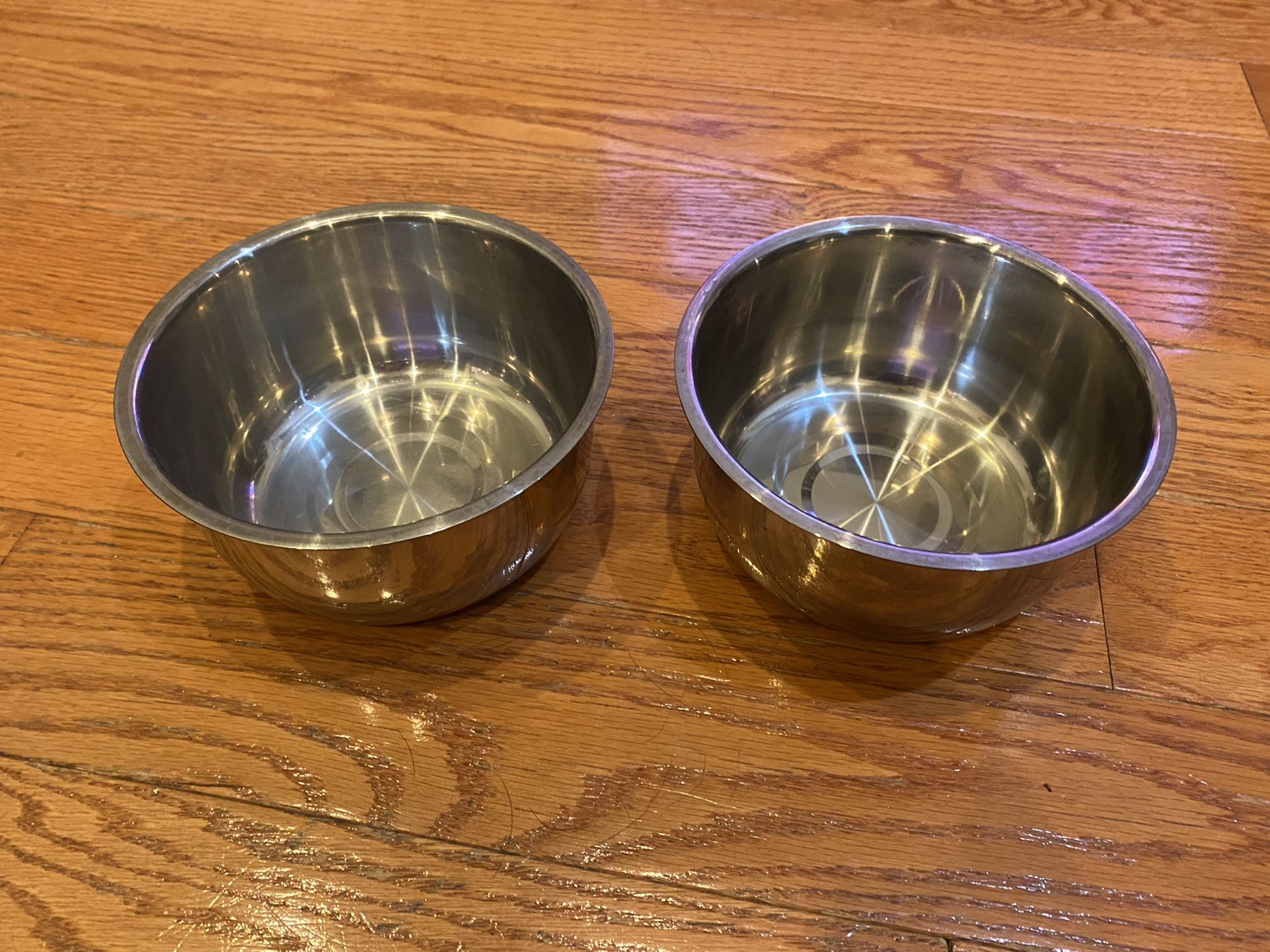 Small Stainless Steel Pet Food Bowls (18oz)