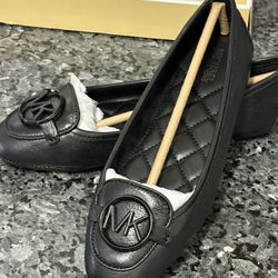 Michael Kors Lillie Moc Black Flats – Size 6 Women