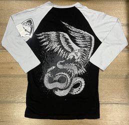 Jordan Craig T Shirt Crew Neck Black And Grey Large 100% Cotton NWT New