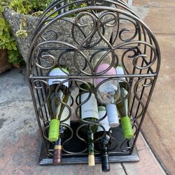 Cast Iron Wine Holder 