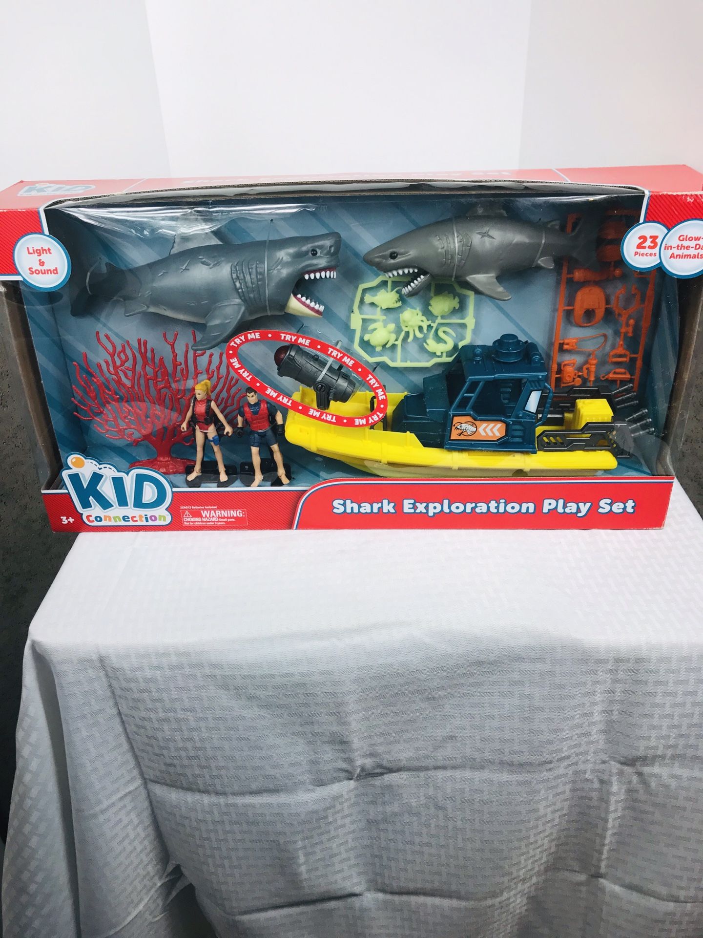 Brand new Kid Connection Shark Exploration 23 pieces Play Set