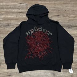 Sp5der Hoodie Rhinestone V2