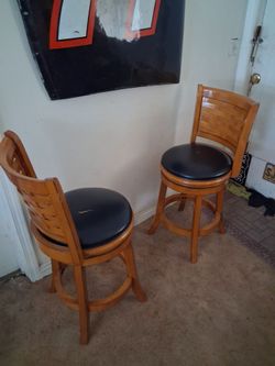 Bar stools. They swivel..