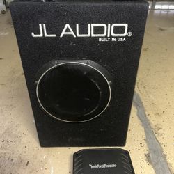 12 Inch JL Audio Subwoofer & 250w Rockford Fosgate Amplifier