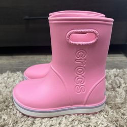 Girls Crocs Rain Boots Size 11